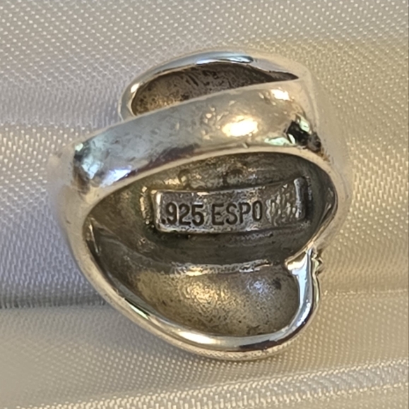 ESPO Silver Twisted Rope Design Ring - Picture 4 of 4